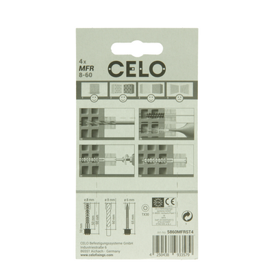 Celo 1065488 - multifunctionele raamplug mfr 8-60 sb tx | 5 stuks