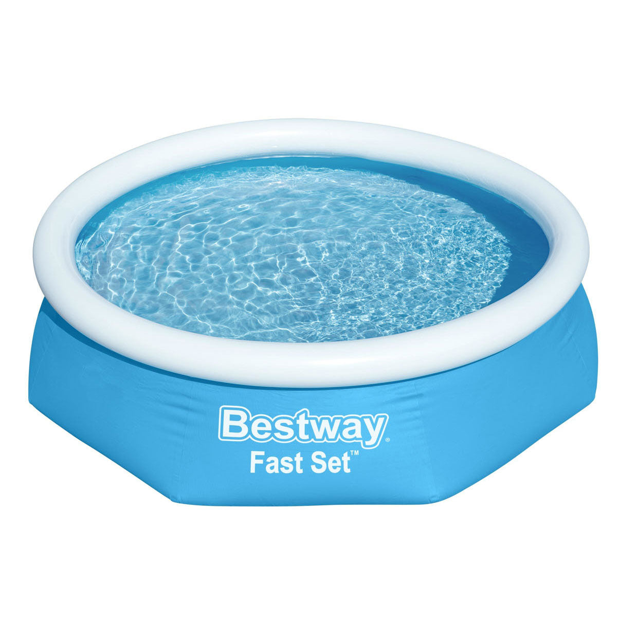 Bestway zwembad fast set opblaasbaar rond 244x61 cm 57265