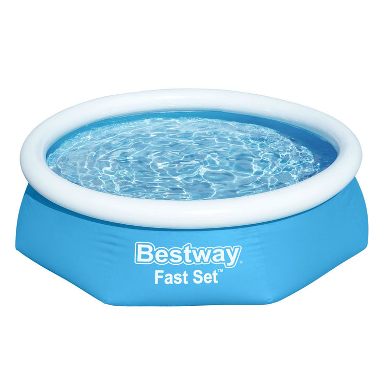 Bestway zwembad fast set opblaasbaar rond 244x61 cm 57265