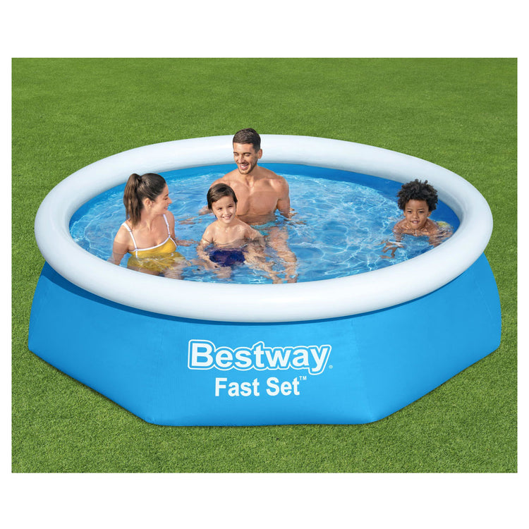 Bestway zwembad fast set opblaasbaar rond 244x61 cm 57265