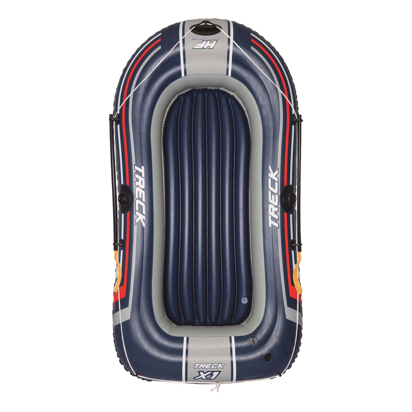 Bestway hydro-force opblaasboot met pomp en roeispanen blauw