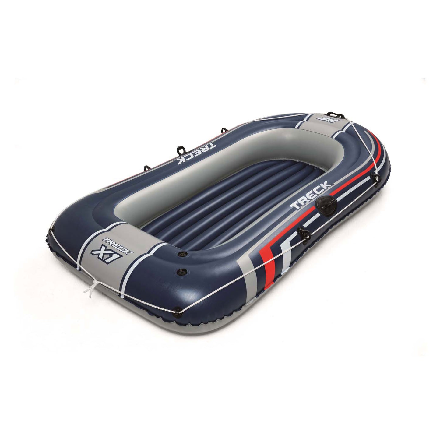 Bestway hydro-force opblaasboot met pomp en roeispanen blauw
