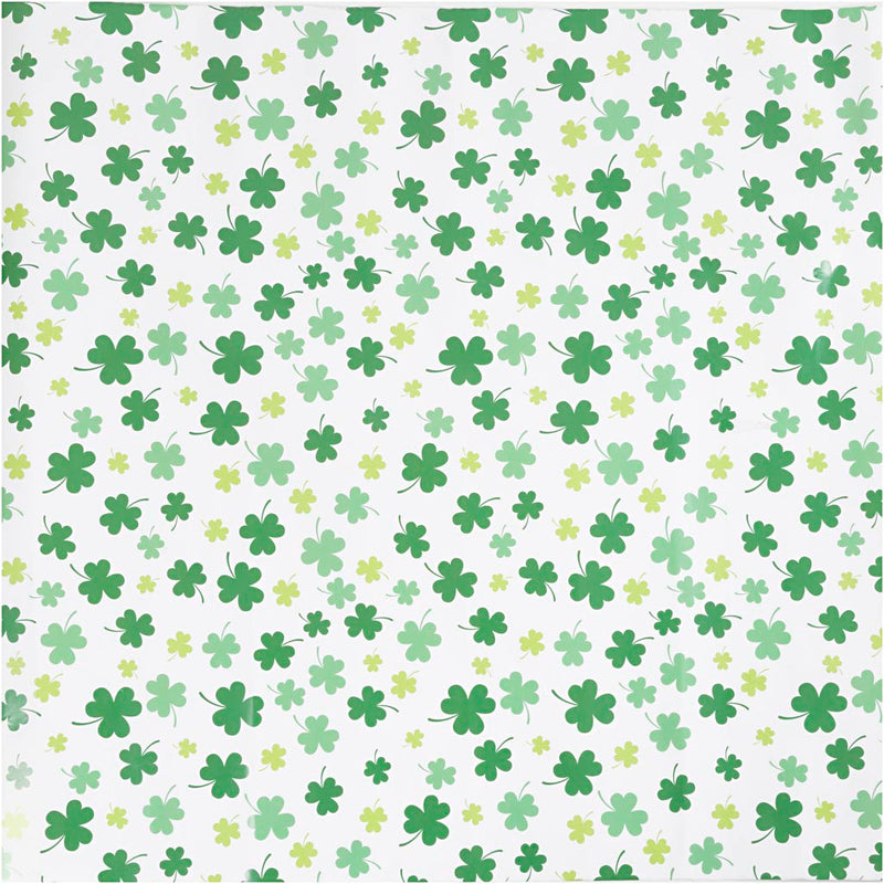 Inpakpapier, groene klaver, b: 50 cm, 80 gr, 100 m 1 rol