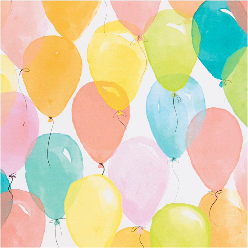 Creativ company inpakpapier, ballonnen, b: 50 cm, 80 gr, pastelkleuren, 5 m 1 rol