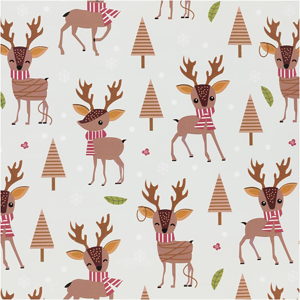 Inpakpapier, bambi, b: 50 cm, 80 gr, ice blue, 100 m 1 rol