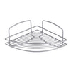 Metaltex - onda badkamerrek hoekplank – 22x22x11 cm – zilver – metaal polytherm coating – 5 jaar garantie
