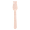 Wegwerp vork hout 16cm, 50st.