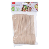 Wegwerp lepel hout 16cm, 50st. - afbeelding 2