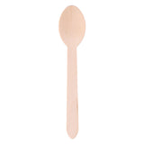 Wegwerp lepel hout 16cm, 50st. - afbeelding 1