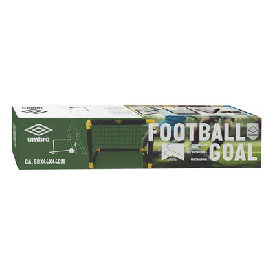 Umbro voetbaldoel - voetbalgoal 50 x 44 x 44 cm - voetbal goal opvouwbaar - makkelijk op te bergen - voetbal training doel voor kinderen en volwassenen - kunststof - zwart geel