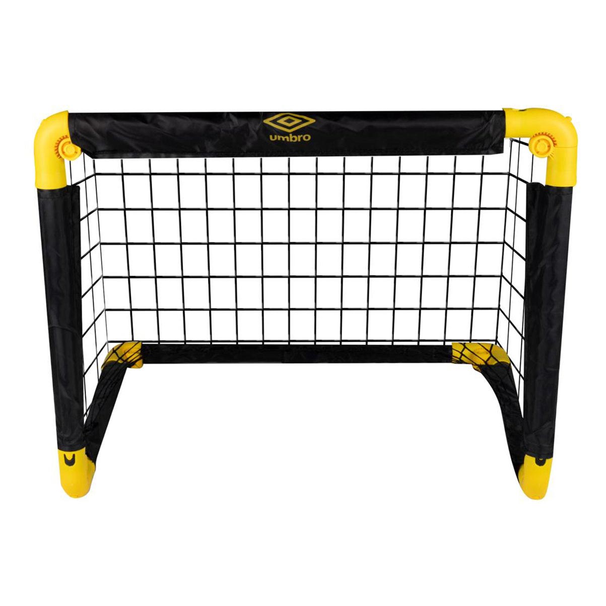 Umbro voetbaldoel - voetbalgoal 50 x 44 x 44 cm - voetbal goal opvouwbaar - makkelijk op te bergen - voetbal training doel voor kinderen en volwassenen - kunststof - zwart geel