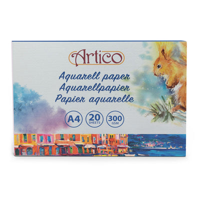 Aquarelpapier wit, 20 vellen