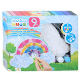 Gips schilderen patronen, 9dlg. - afbeelding 4