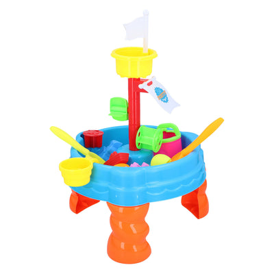 Eddy toys zand- en watertafel met toren, 22dlg.