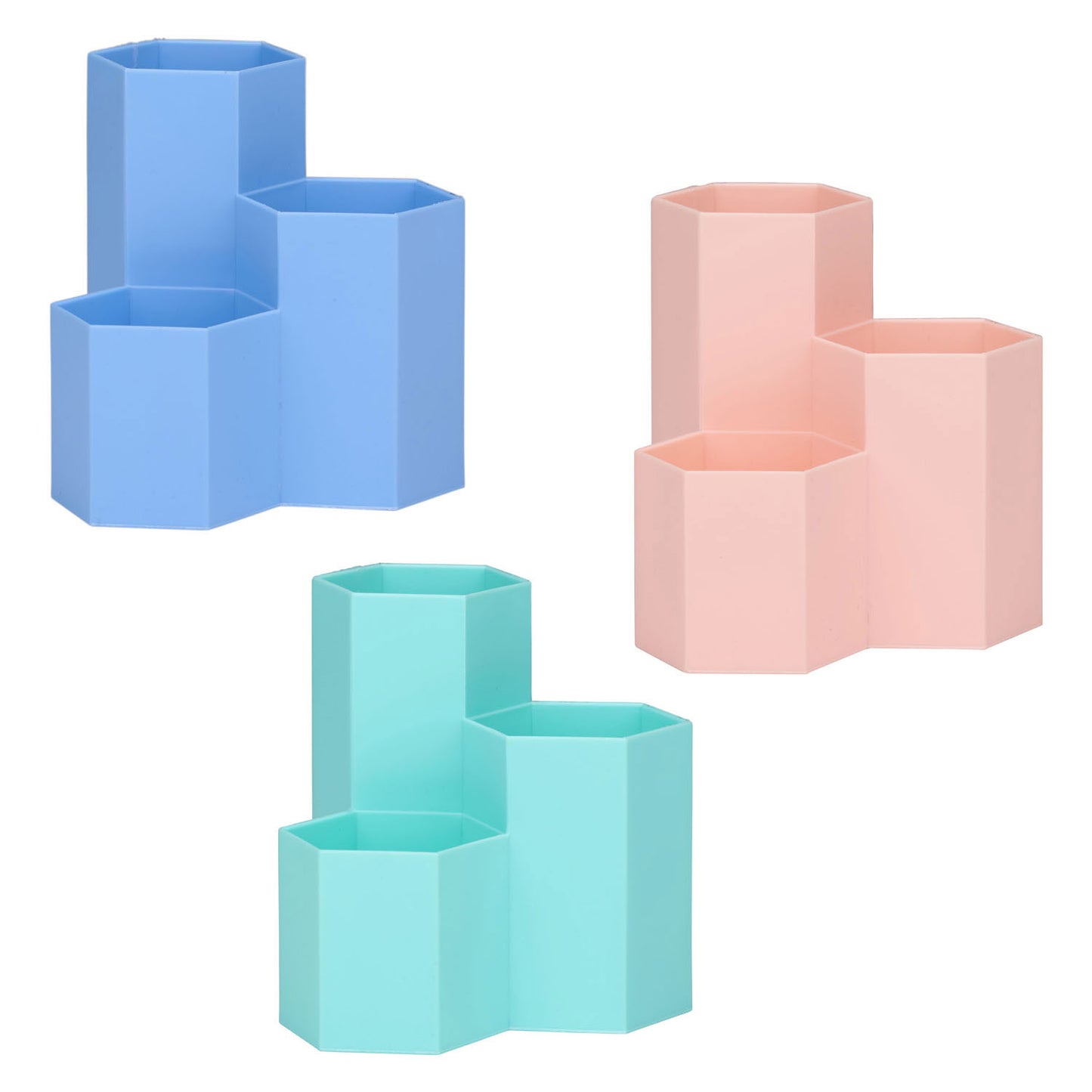 Pennenbak kleur 3 vaks