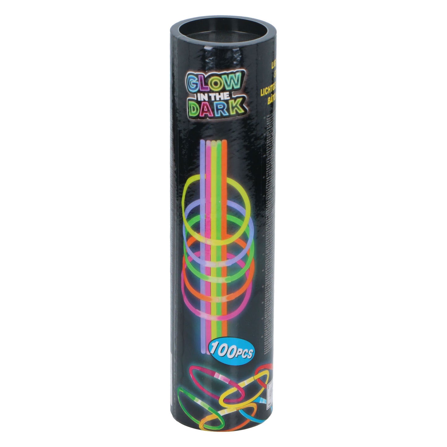 Glow in the dark sticks, 100dlg.