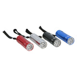 Gekleurde Aluminium Zaklamp 9Led - afbeelding 1