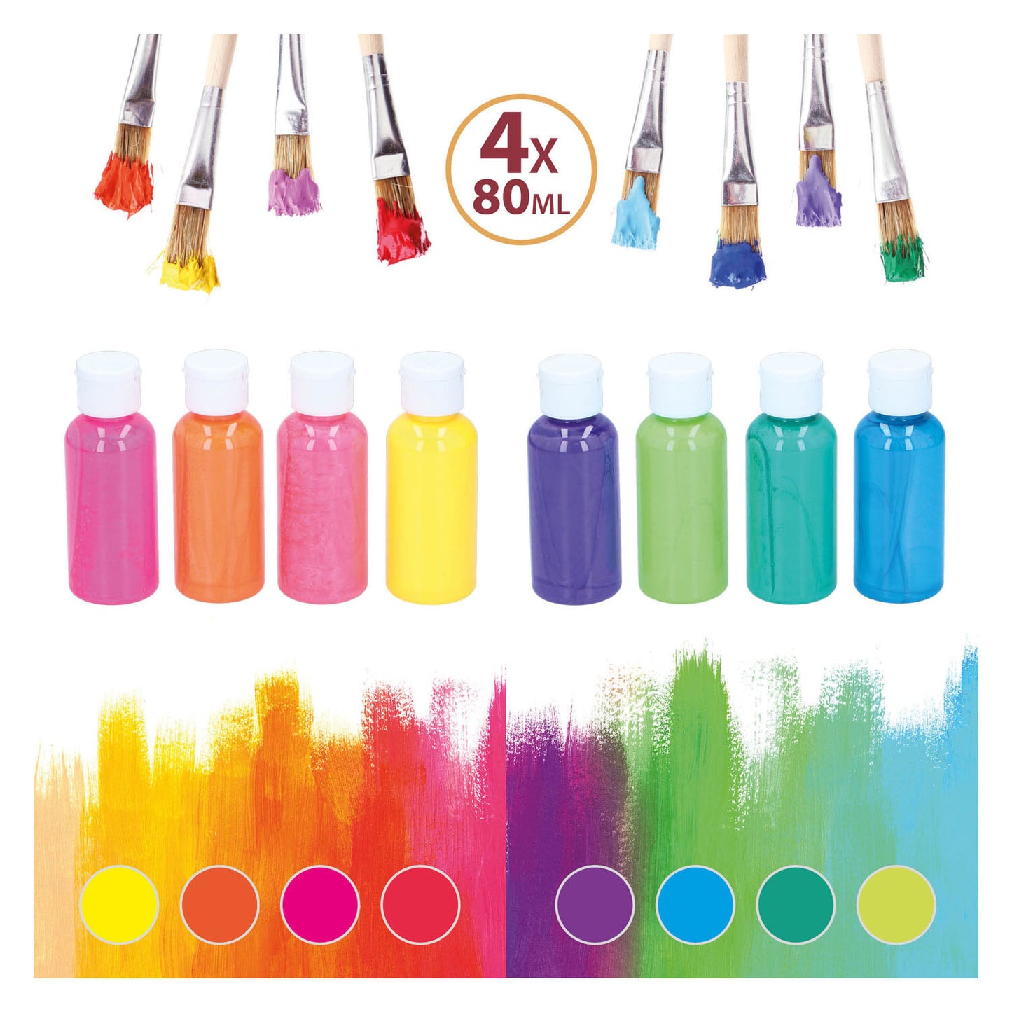 Acrylverf neon, 4dlg.