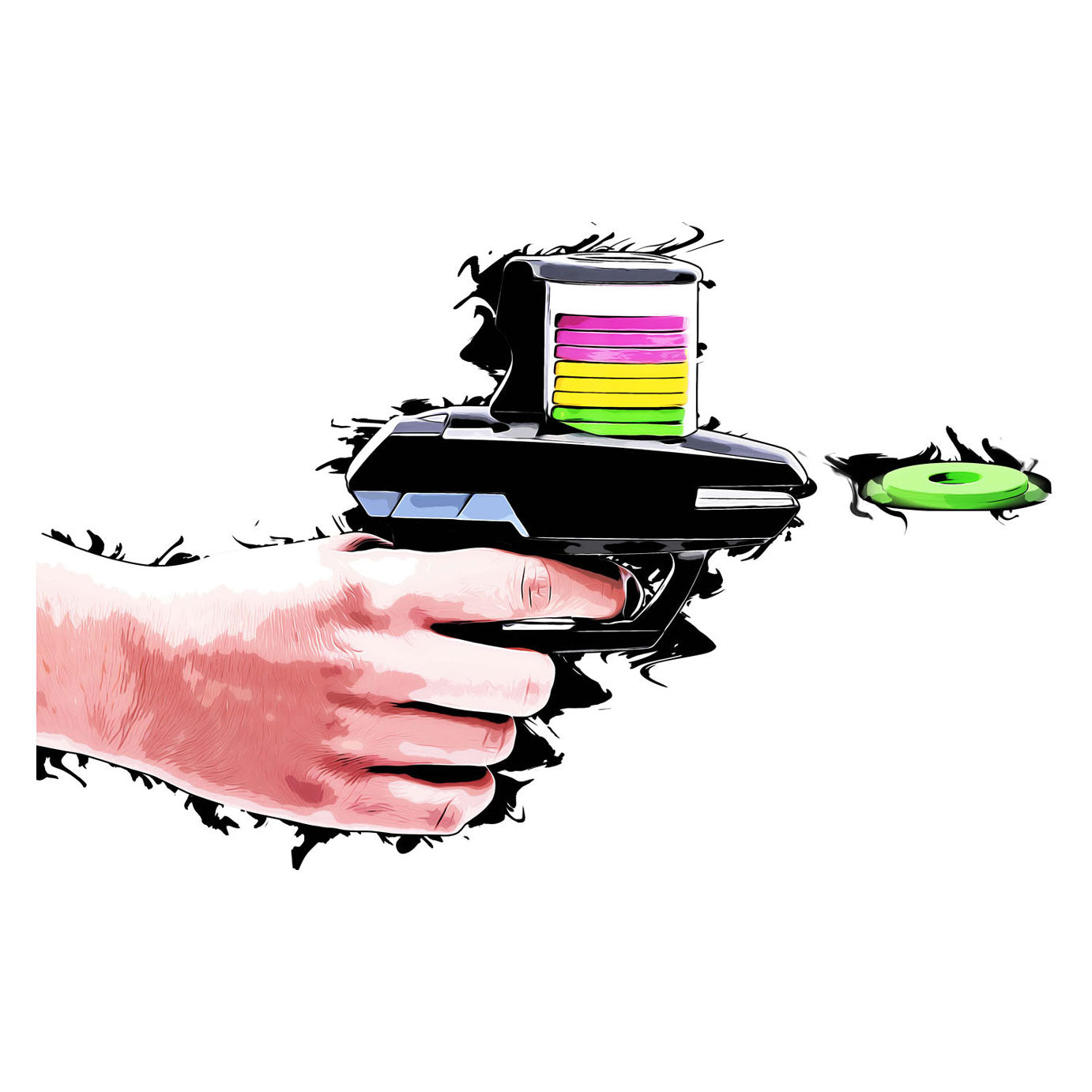 Sks foam disc afschietpistool