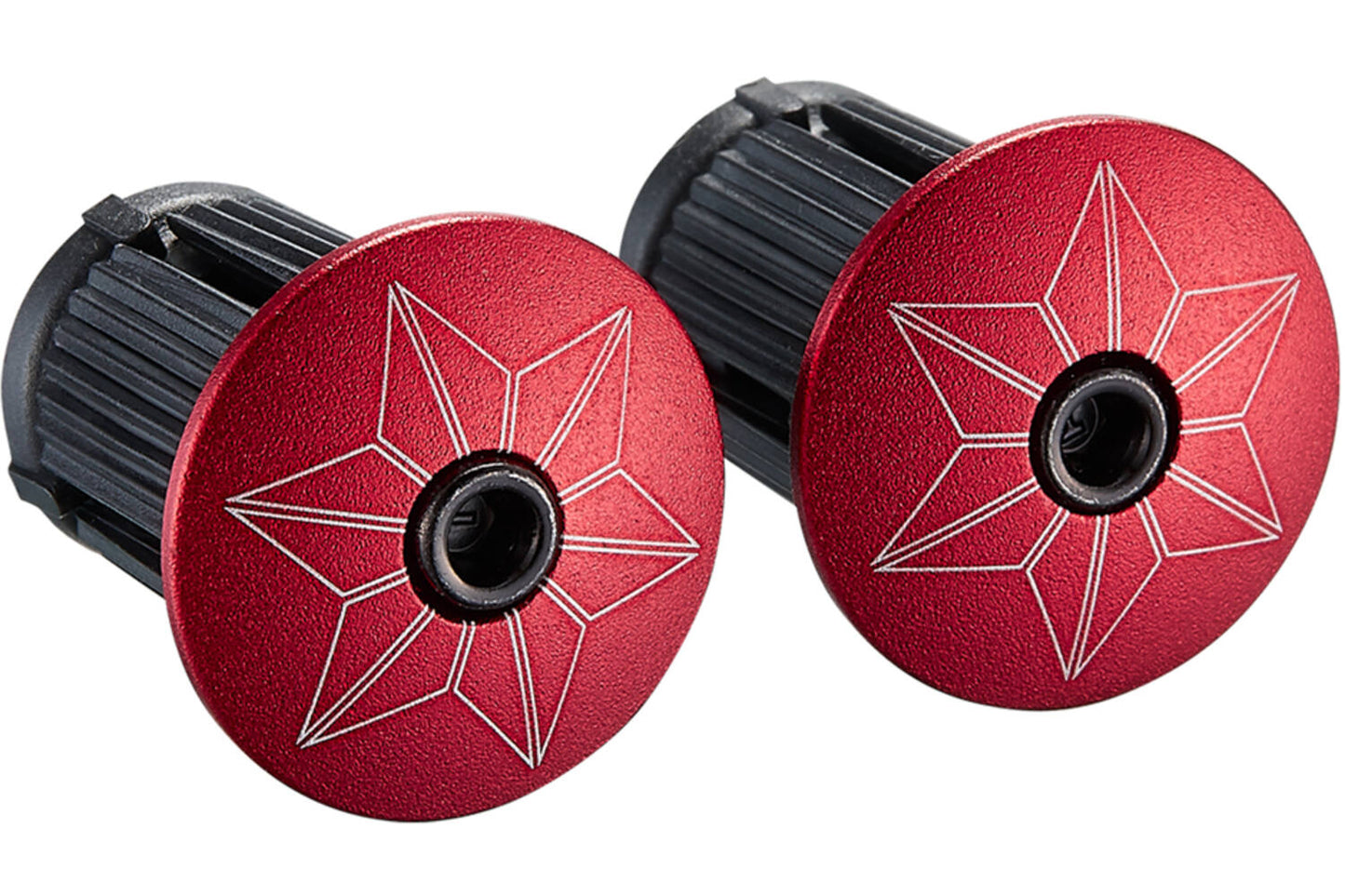 Supacaz super sticky kush star fade stuurlint zwart rood inclusief aluminium rode stuurplug