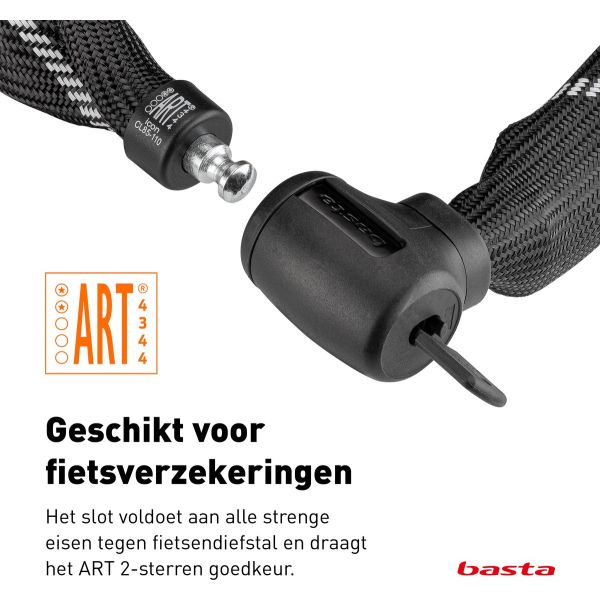 Basta kettingslot art2 -110 cm - zwart