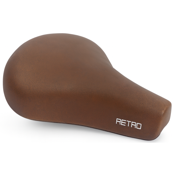 Edge fietszadel city retro - donkerbruin (werkplaatsverpakking)