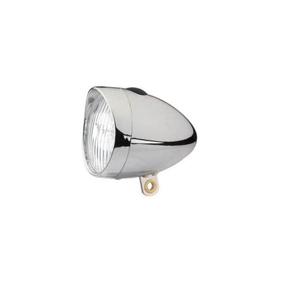 Edge koplamp retro 3 led aan uit - incl. batterijen - chroom
