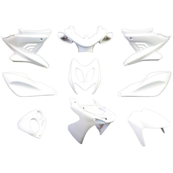 Edge plaatset 9-delig voor yamaha aerox tot bouwjaar 2014 - mat wit