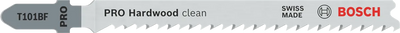 Bosch accessoires 5 x clean voor hardhout decoupeerzaagblad t101bf - 2608634234