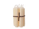 Decoris puntkaars wax bundel a 7 stuks 6,5x6,5x11cm creme