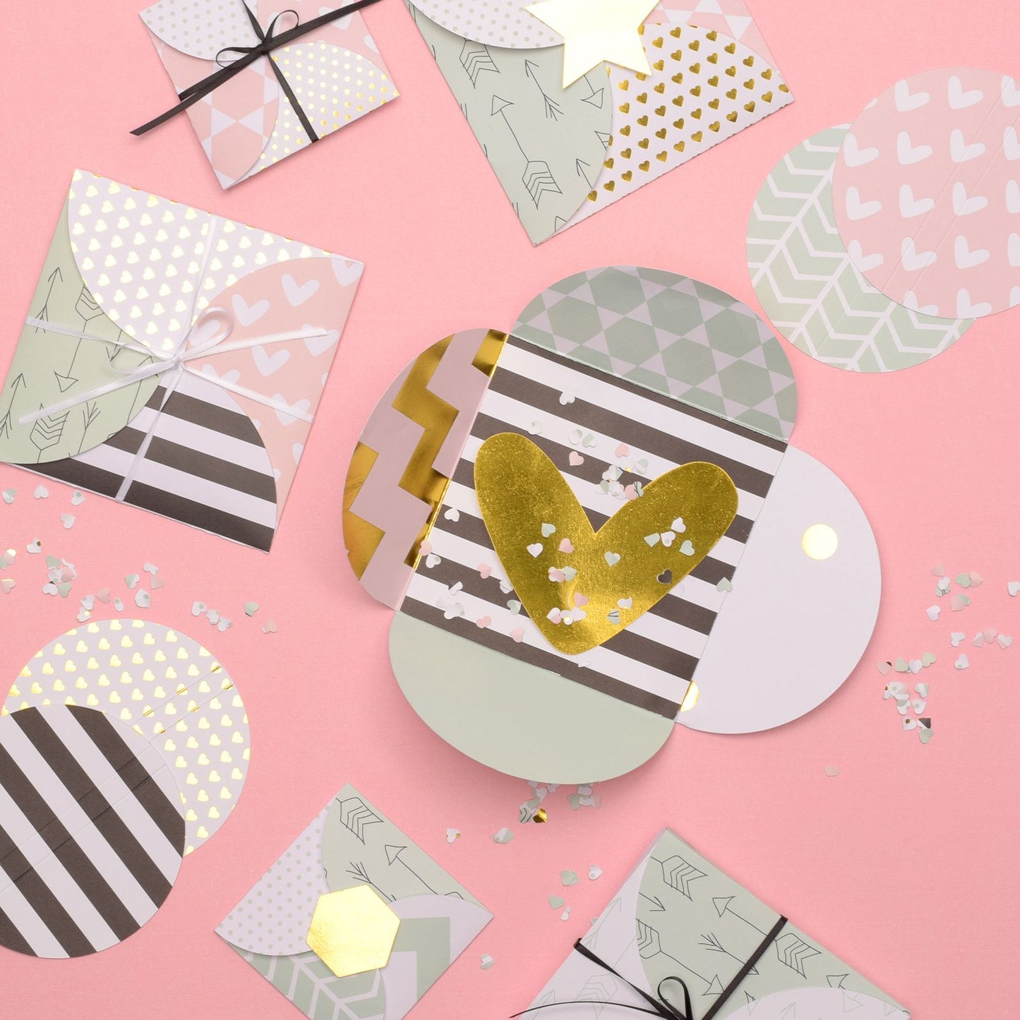Vaessen creative • love it papierblok 15,2x15,2cm tweezijdig