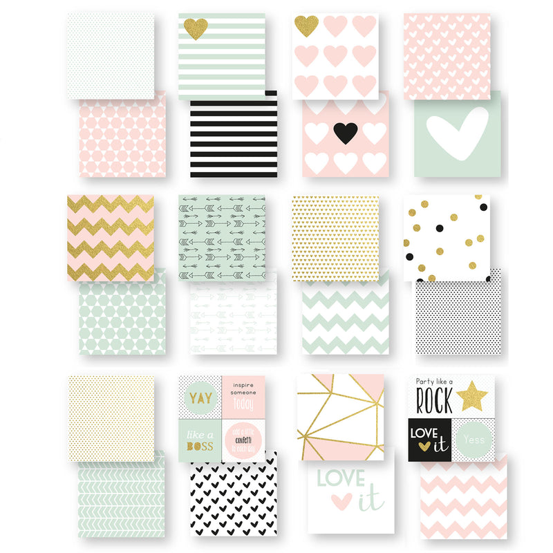 Vaessen creative • love it papierblok 15,2x15,2cm tweezijdig