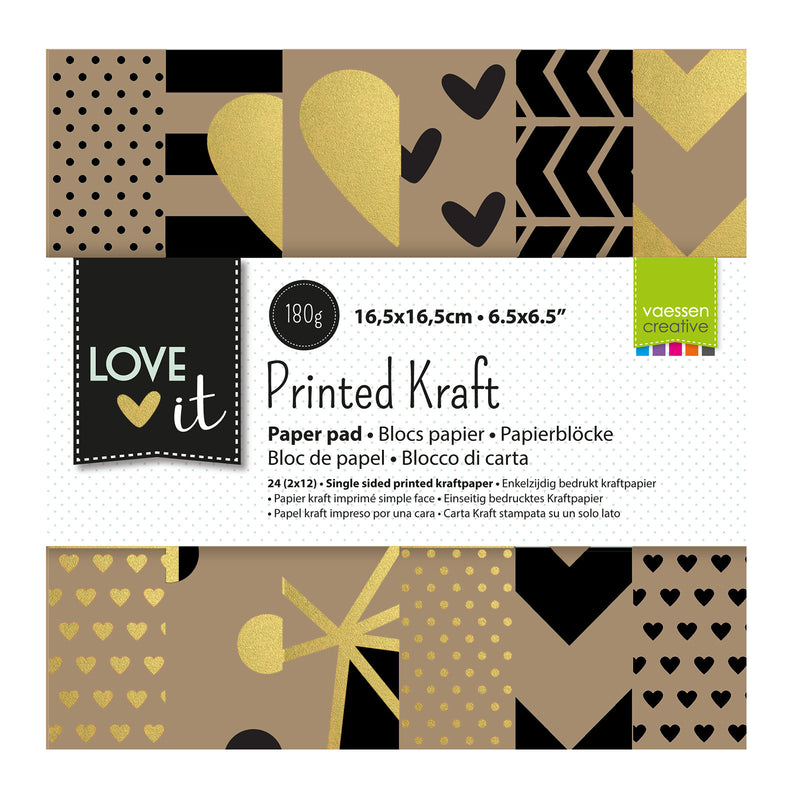 Vaessen creative • love it kraftpapier 15,2x15,2cm