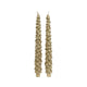 Decoris dinerkaars kerstboom set van 2 stuks goud ø2,1xh25cm
