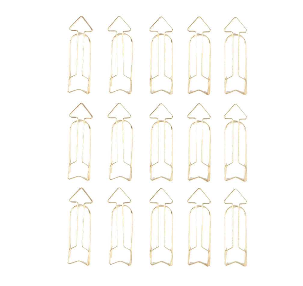 Vaessen creative • love it paperclips pijlen goud 15st.