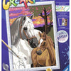 Ravensburger creart sunset horses - schilderen op nummer voor kinderen