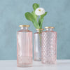 Boltze home vaas adore h13cm glas roze