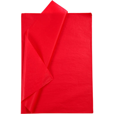 Creativ company tissuepapier, vel 50x70 cm, 17 gr, rood, 10 vel 1 doos