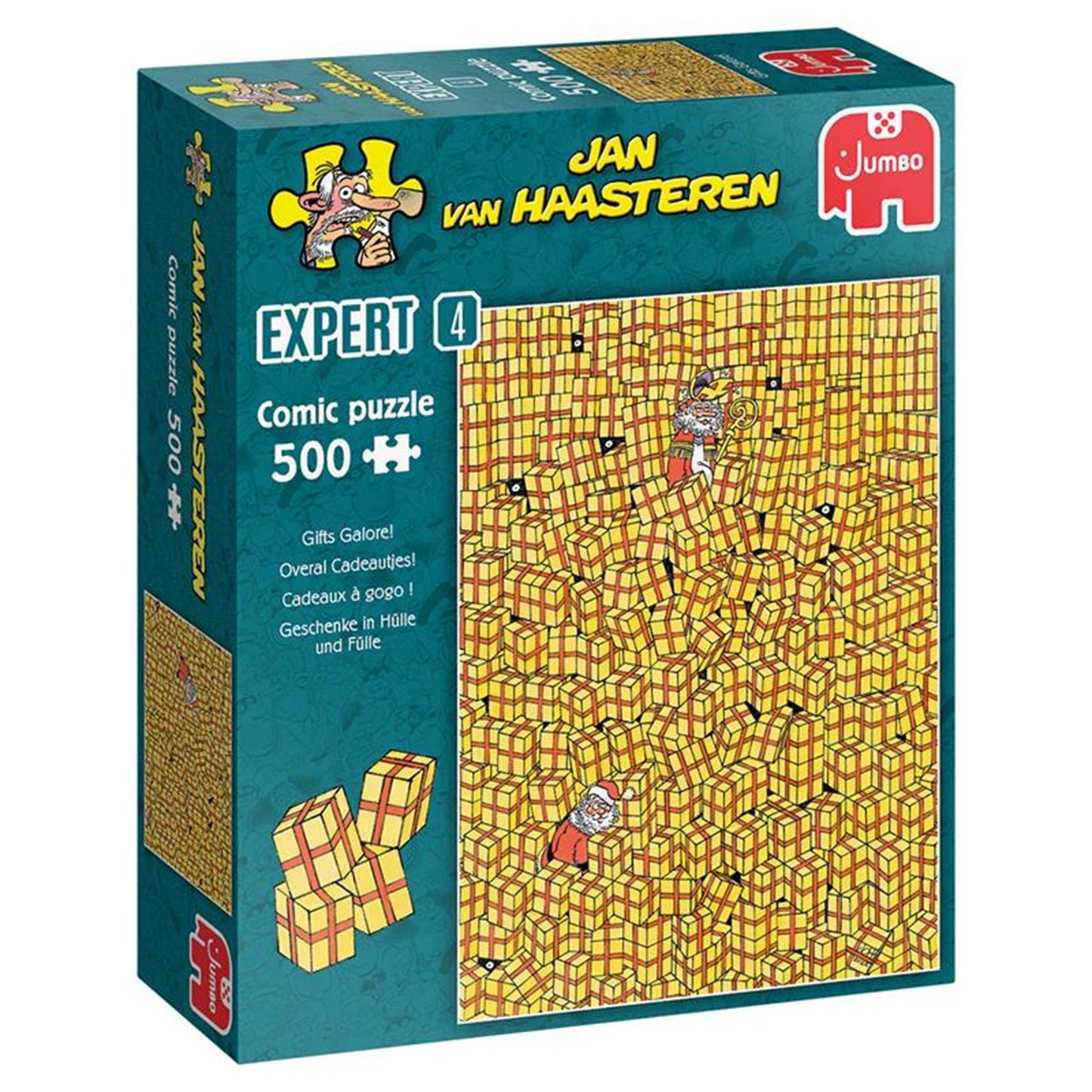 Jan van Haasteren Legpuzzel Expert 4 Overal Cadeautjes!, 500