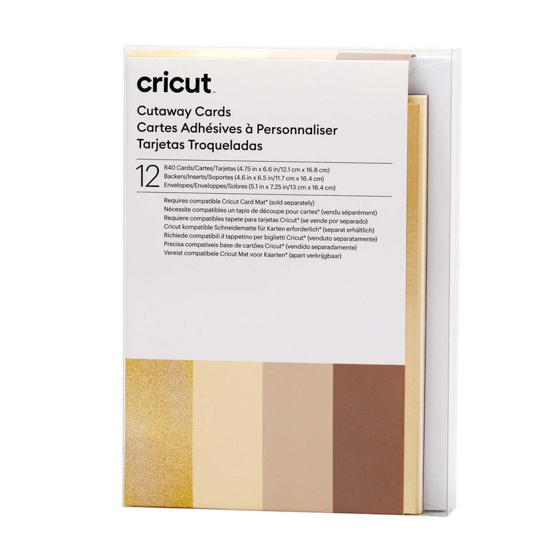 Cricut • cut-away cards neutrals r40
