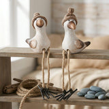 Boltze home figuur simon zeemeeuw met bungelbeentjes 22cm - afbeelding 2
