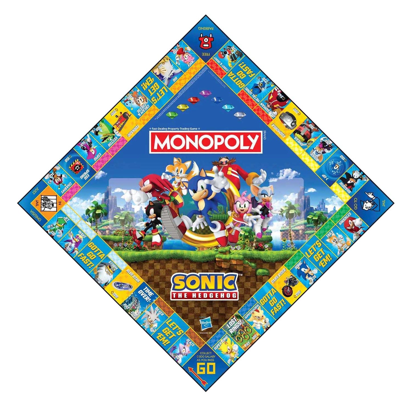 Winning moves monopoly - bordspel - sonic - engels