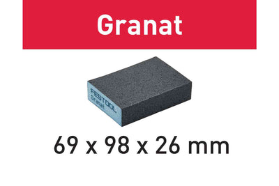 Festool accessoires schuurblok granat | 69x98x26 | 120 gr 6 - 201082