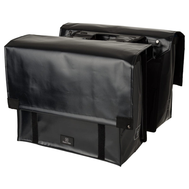 Fastrider tarpaulin cargo dubbele fietstas basics zwart - 20111200-000