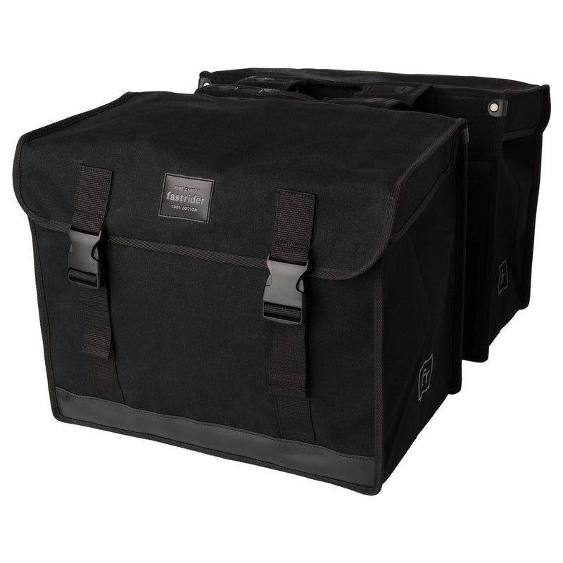 Fastrider canvas 65l dubbele fietstas basics