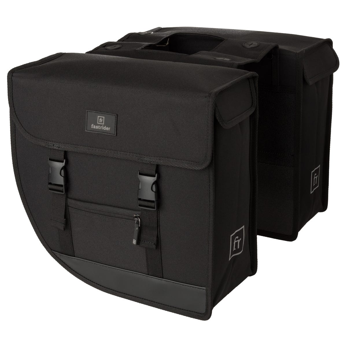 Fastrider bodyl hybride dubbele fietstas basics medium zwart