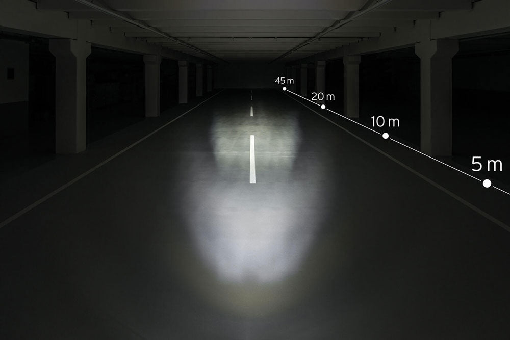 Koplamp Busch en Müller Upp N Led voor naafdynamo 30 Lux - zwart