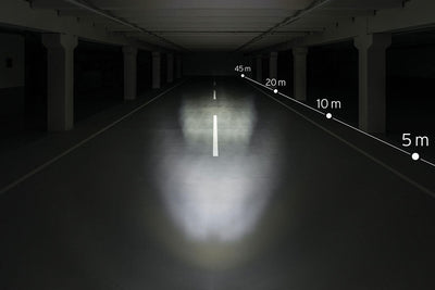 Koplamp Busch en Müller Upp N Led voor naafdynamo 30 Lux - zwart