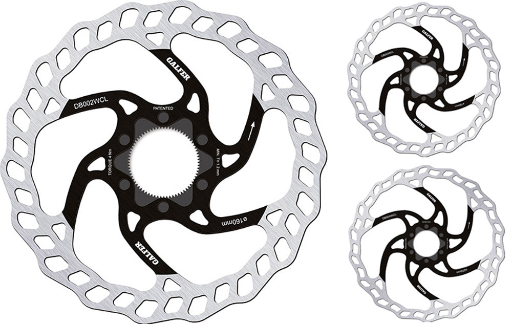 Galfer bike wave® fixed mtb centerlock disc rotor | 180mm x 1,8mm
