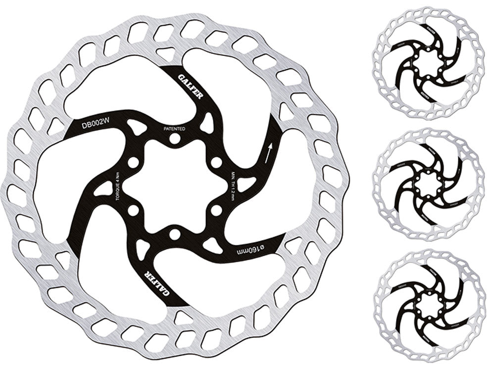 Galfer bike wave® fixed mtb 6-bolt disc rotor | 200mm x 1,8mm